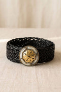 Lulu Natura BLACK LEATHER BELT IMPE WIDE v