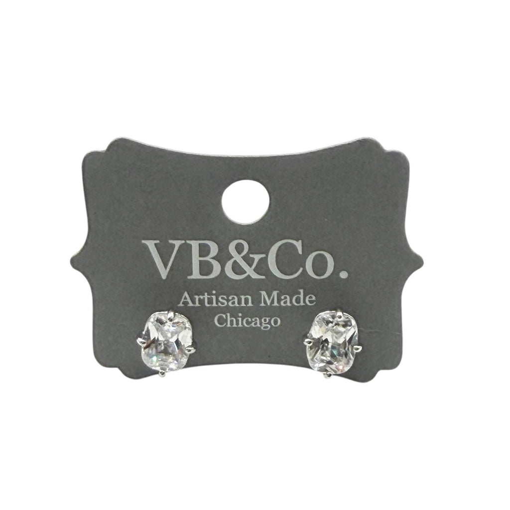 VB & Co CZ crystal stud earrings