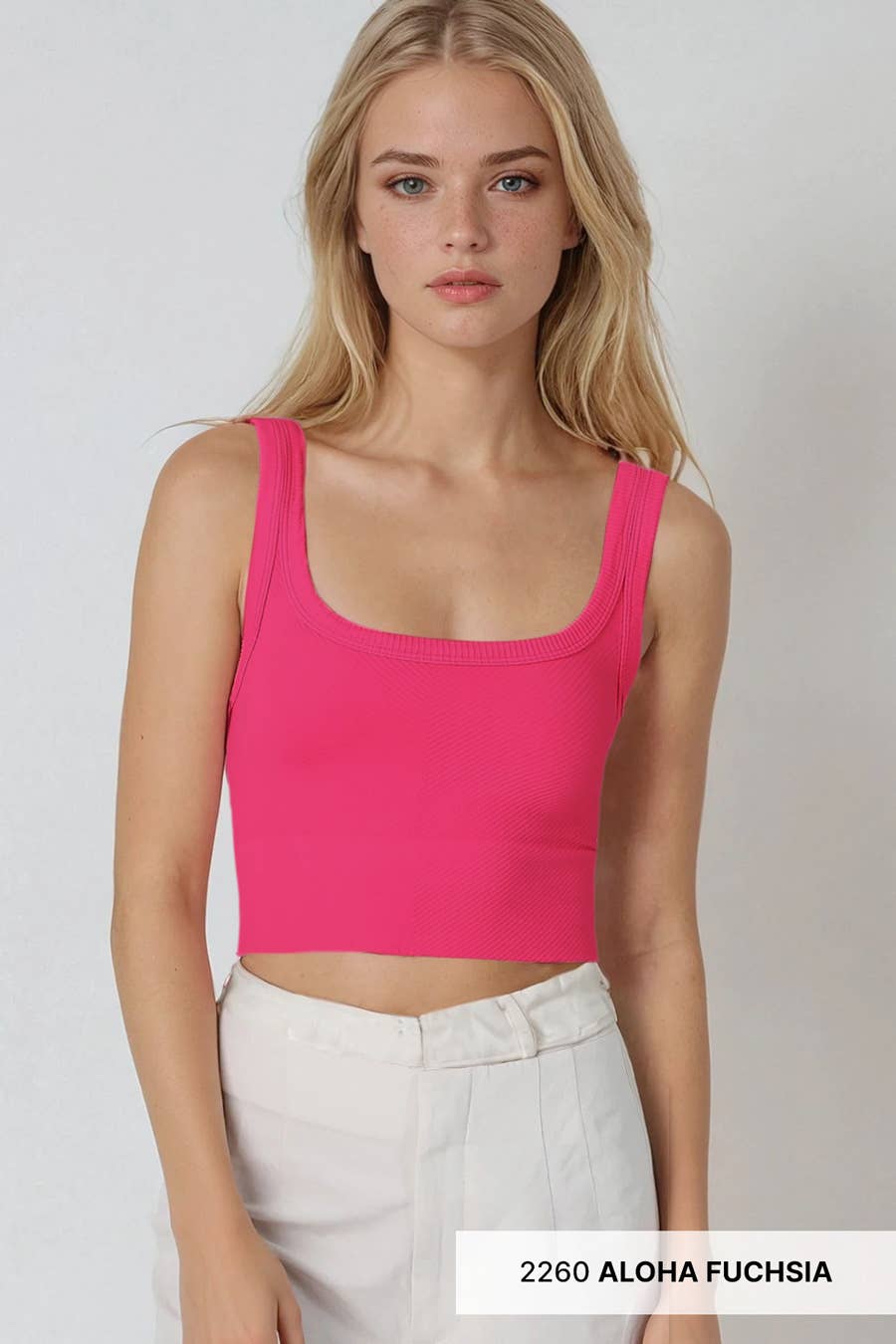 Niki Biki Chevron Ribbed Crop Top