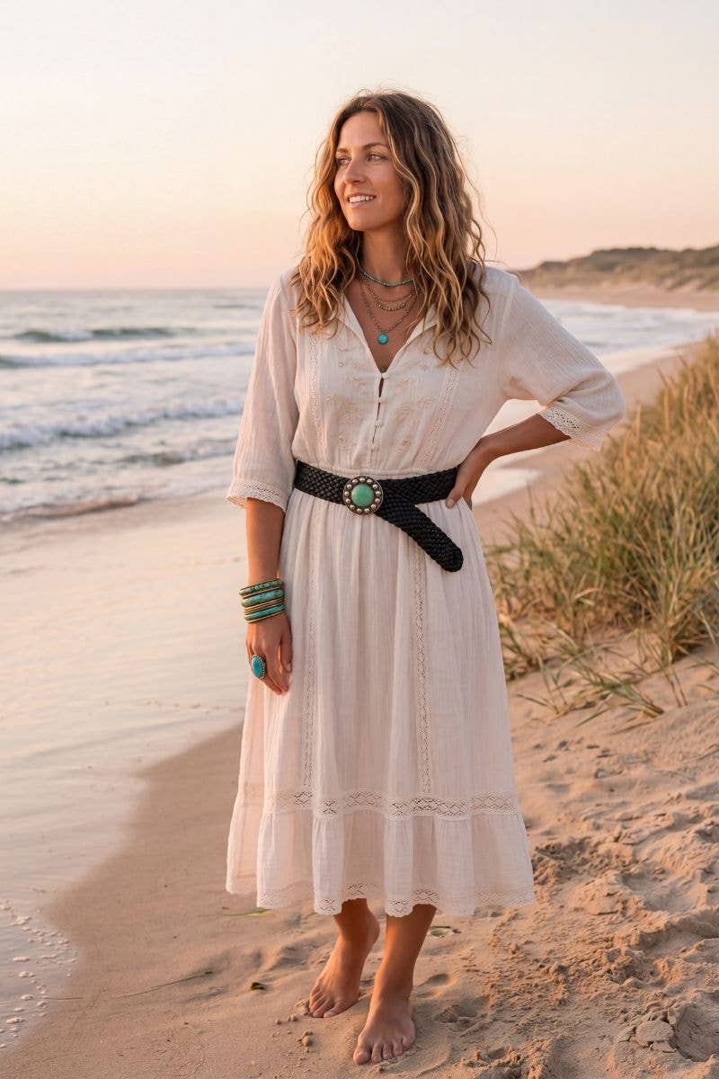 Lula Natura WIDE BLACK LEATHER BELT SATURN v