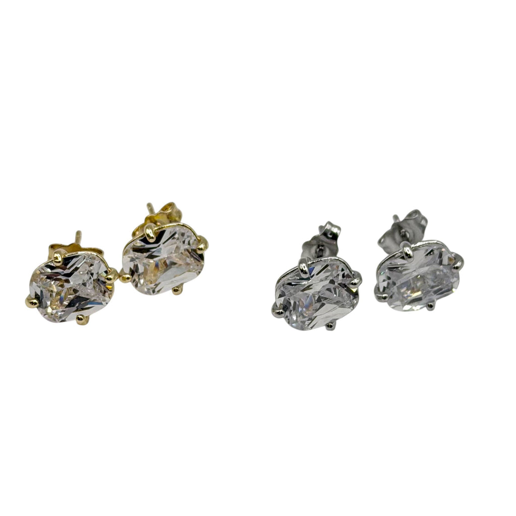 VB & Co CZ crystal stud earrings