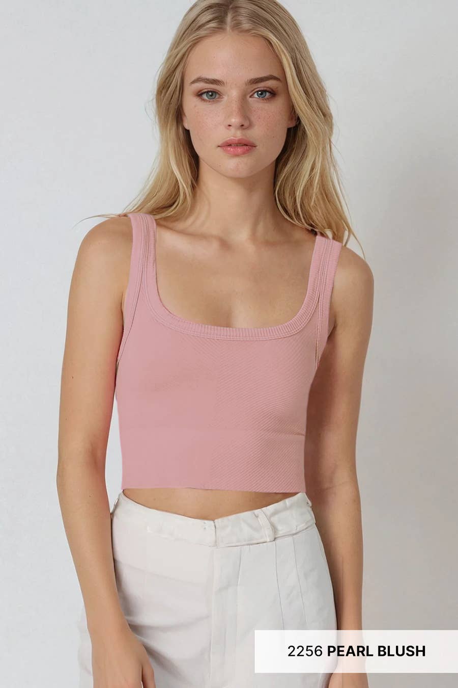 Niki Biki Chevron Ribbed Crop Top
