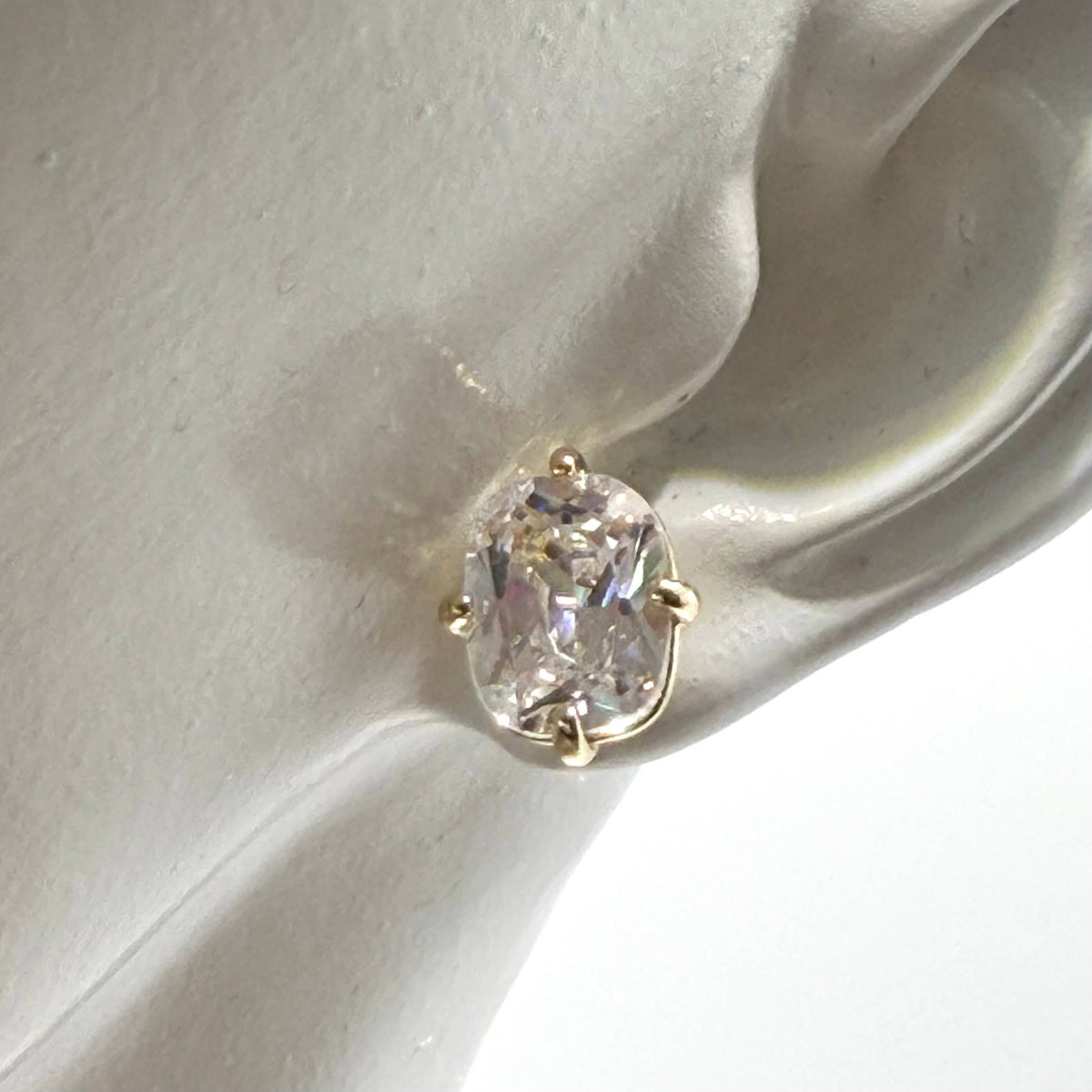 VB & Co CZ crystal stud earrings
