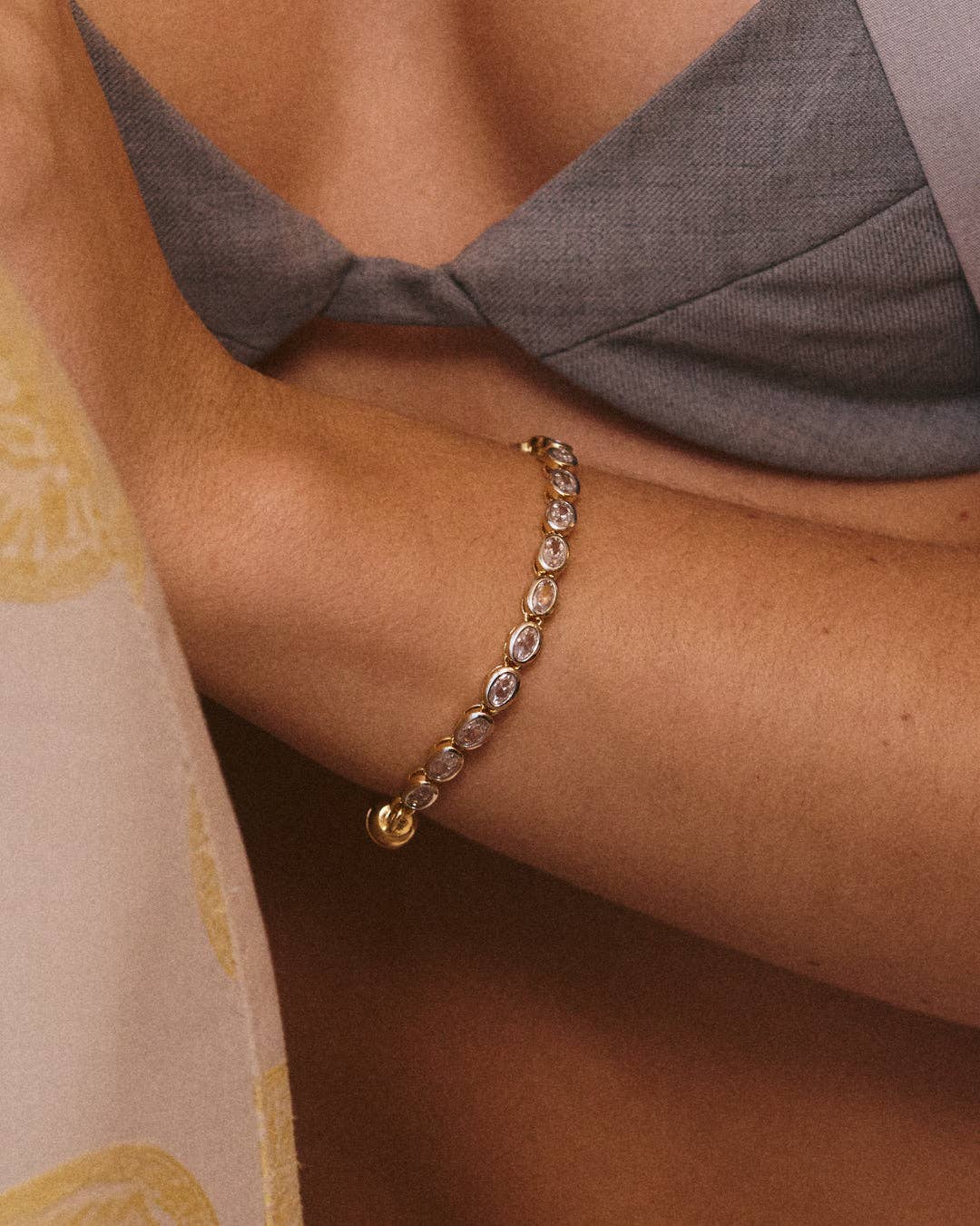 The Palais Tennis Bracelet-Gold